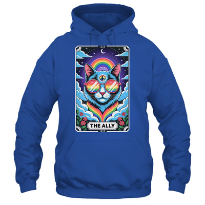 Funny Ally Cat Tarot Card Pride Sunglasses Gay Pride LGBTQ Shirt & Tank Top | siriusteestore
