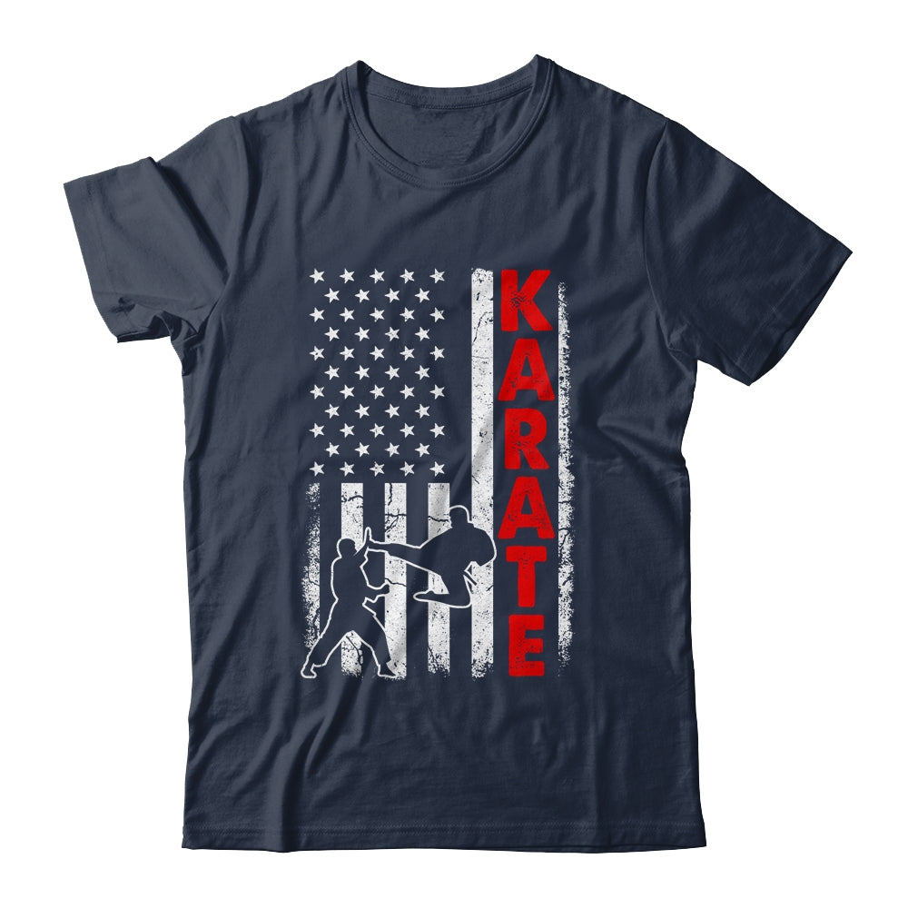 Funny American Flag Karate Art For Men Women Karate Lover Shirt & Hoodie | siriusteestore