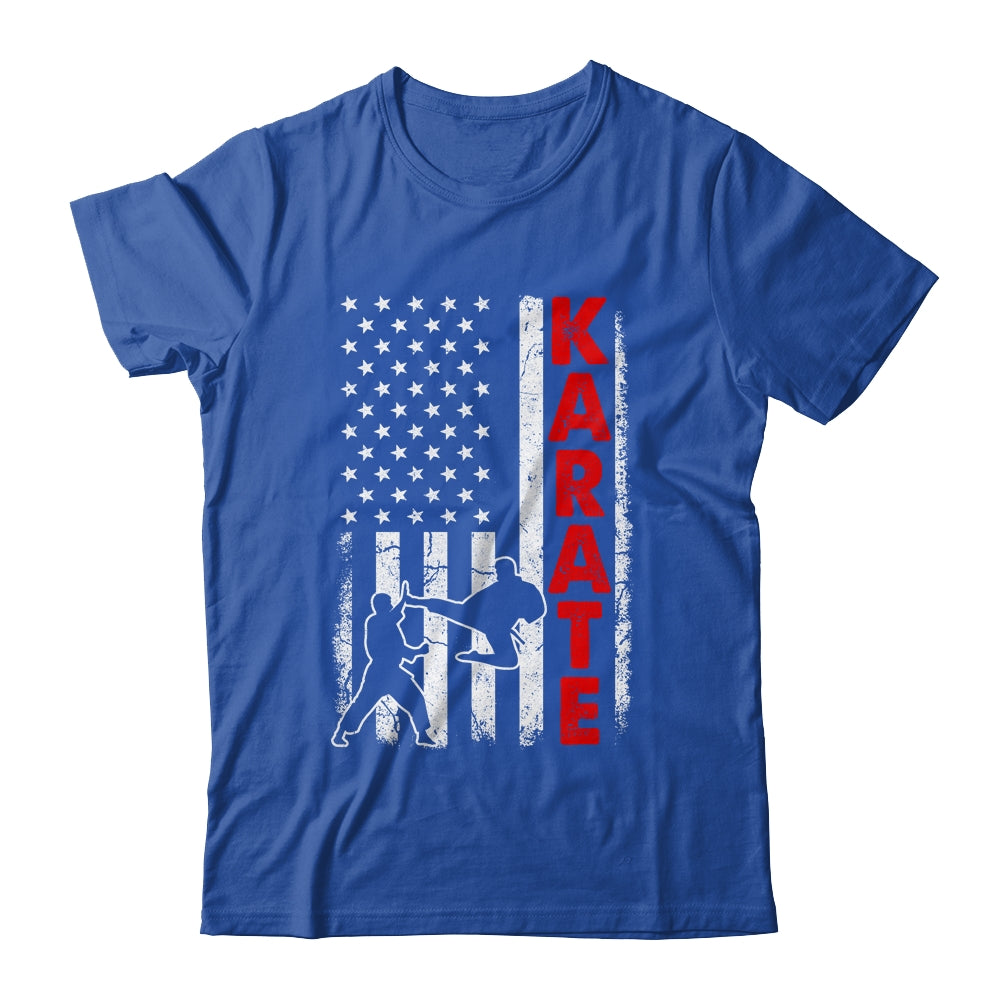 Funny American Flag Karate Art For Men Women Karate Lover Shirt & Hoodie | siriusteestore