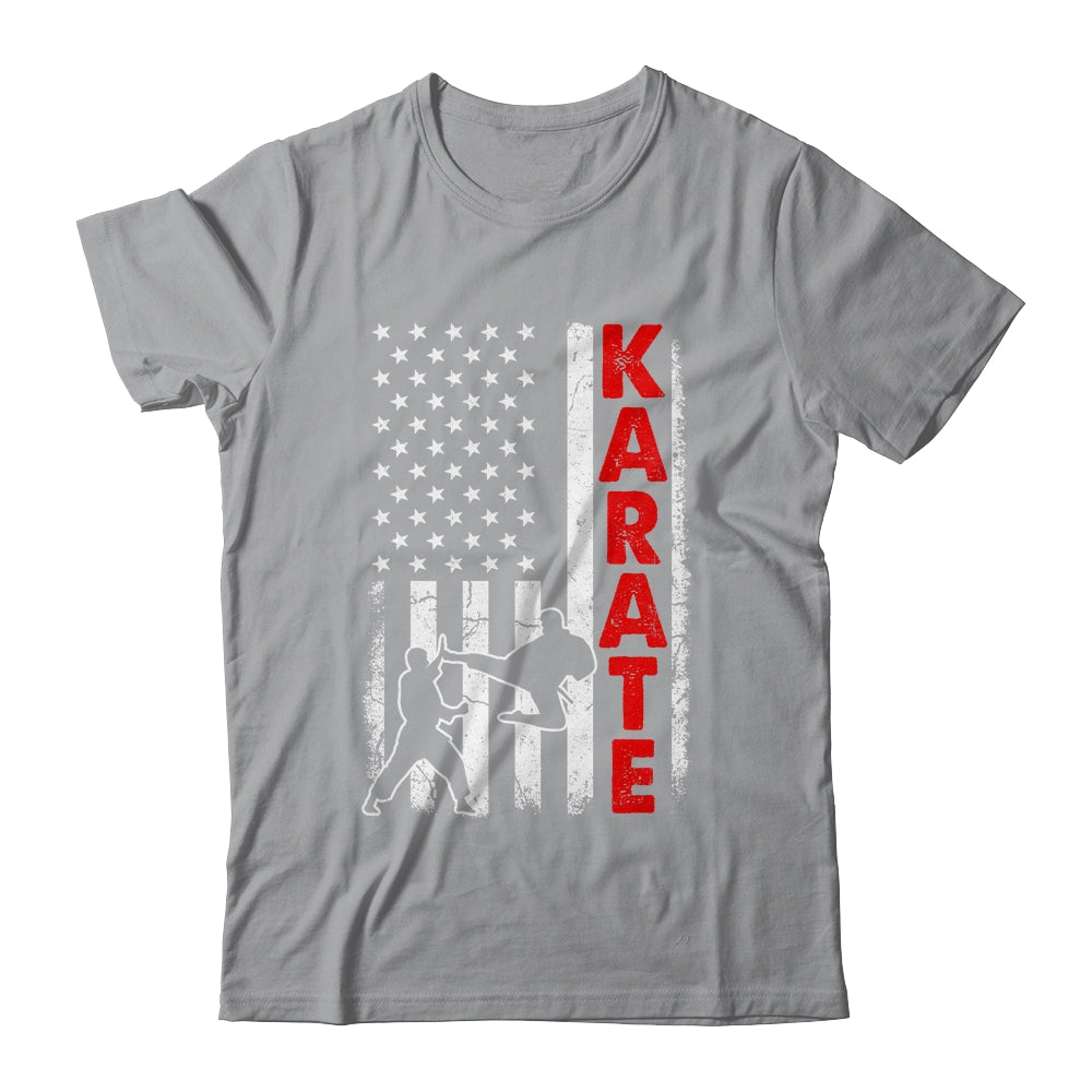 Funny American Flag Karate Art For Men Women Karate Lover Shirt & Hoodie | siriusteestore