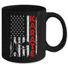 Funny American Flag Karate Art For Men Women Karate Lover Mug | siriusteestore