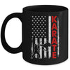 Funny American Flag Karate Art For Men Women Karate Lover Mug | siriusteestore