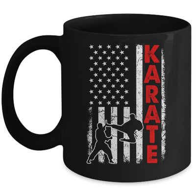 Funny American Flag Karate Art For Men Women Karate Lover Mug | siriusteestore