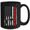Funny American Flag Karate Art For Men Women Karate Lover Mug | siriusteestore