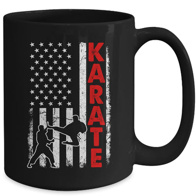 Funny American Flag Karate Art For Men Women Karate Lover Mug | siriusteestore