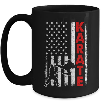 Funny American Flag Karate Art For Men Women Karate Lover Mug | siriusteestore