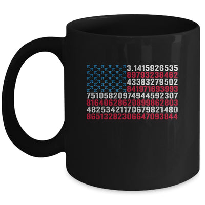 Funny And Cool School Teacher Men American Flag Pi Day Mug | siriusteestore