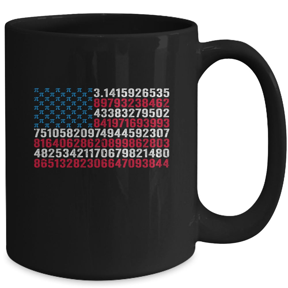 Funny And Cool School Teacher Men American Flag Pi Day Mug | siriusteestore