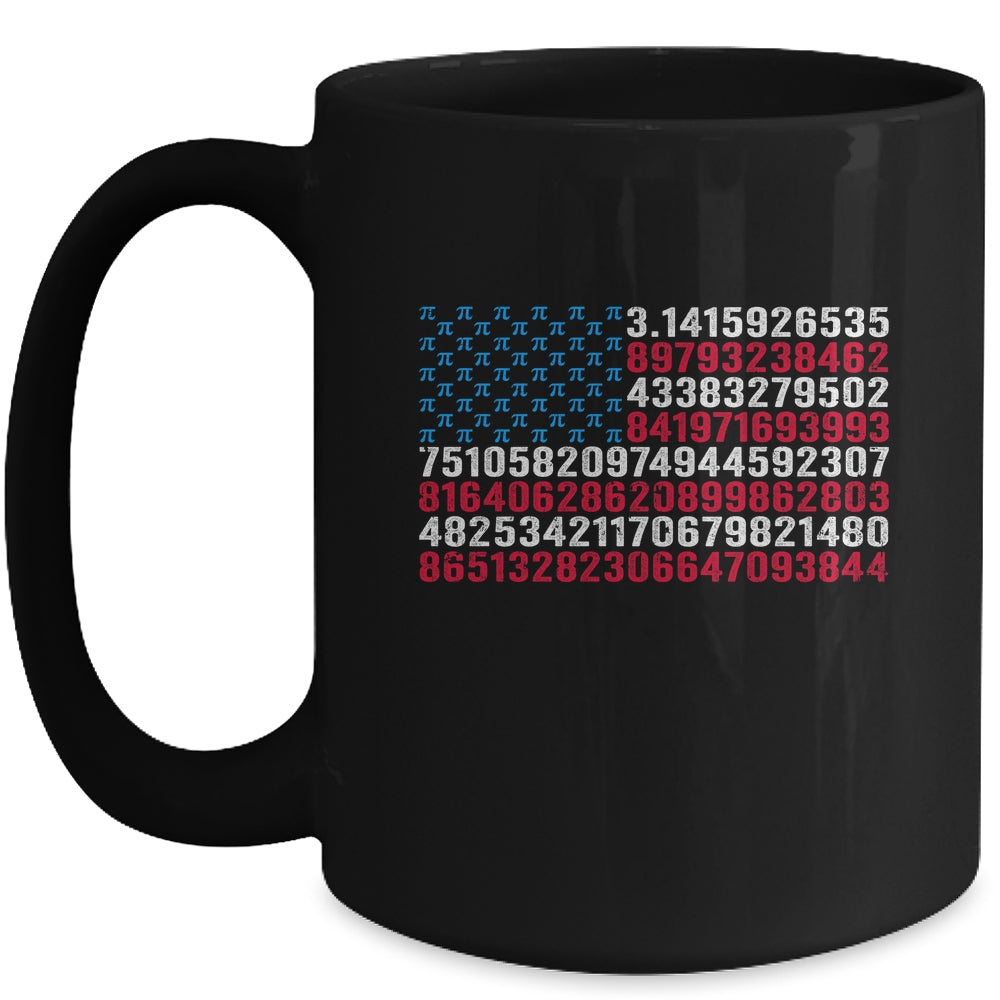 Funny And Cool School Teacher Men American Flag Pi Day Mug | siriusteestore