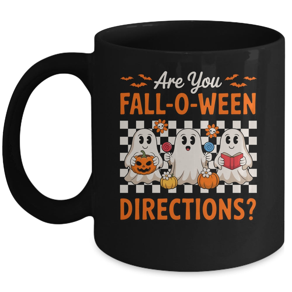 Funny Are You Fall O Ween Directions Teacher Halloween Ghost Mug | siriusteestore