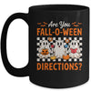 Funny Are You Fall O Ween Directions Teacher Halloween Ghost Mug | siriusteestore
