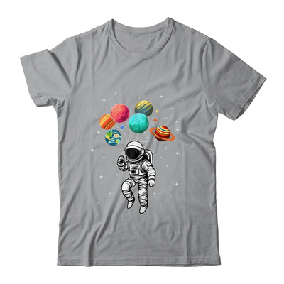 Funny Astronaut With Planets In Hand For Men Women Spaceman Shirt & Tank Top | siriusteestore