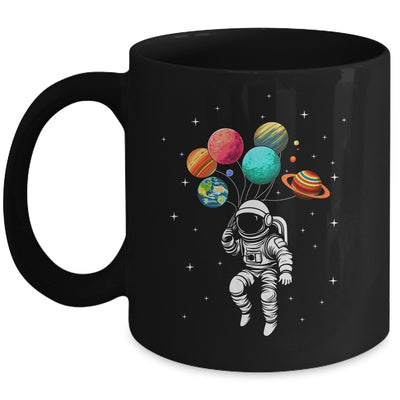 Funny Astronaut With Planets In Hand For Men Women Spaceman Mug | siriusteestore