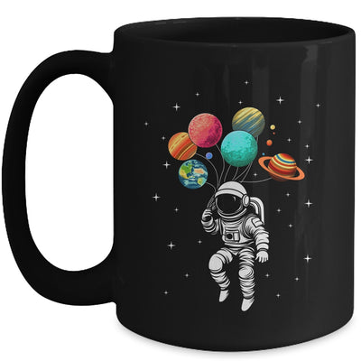 Funny Astronaut With Planets In Hand For Men Women Spaceman Mug | siriusteestore