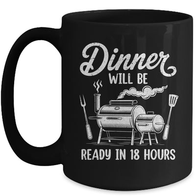 Funny BBQ Men Smoking Meat Smoker Grilling Barbecue Dad Mug | siriusteestore