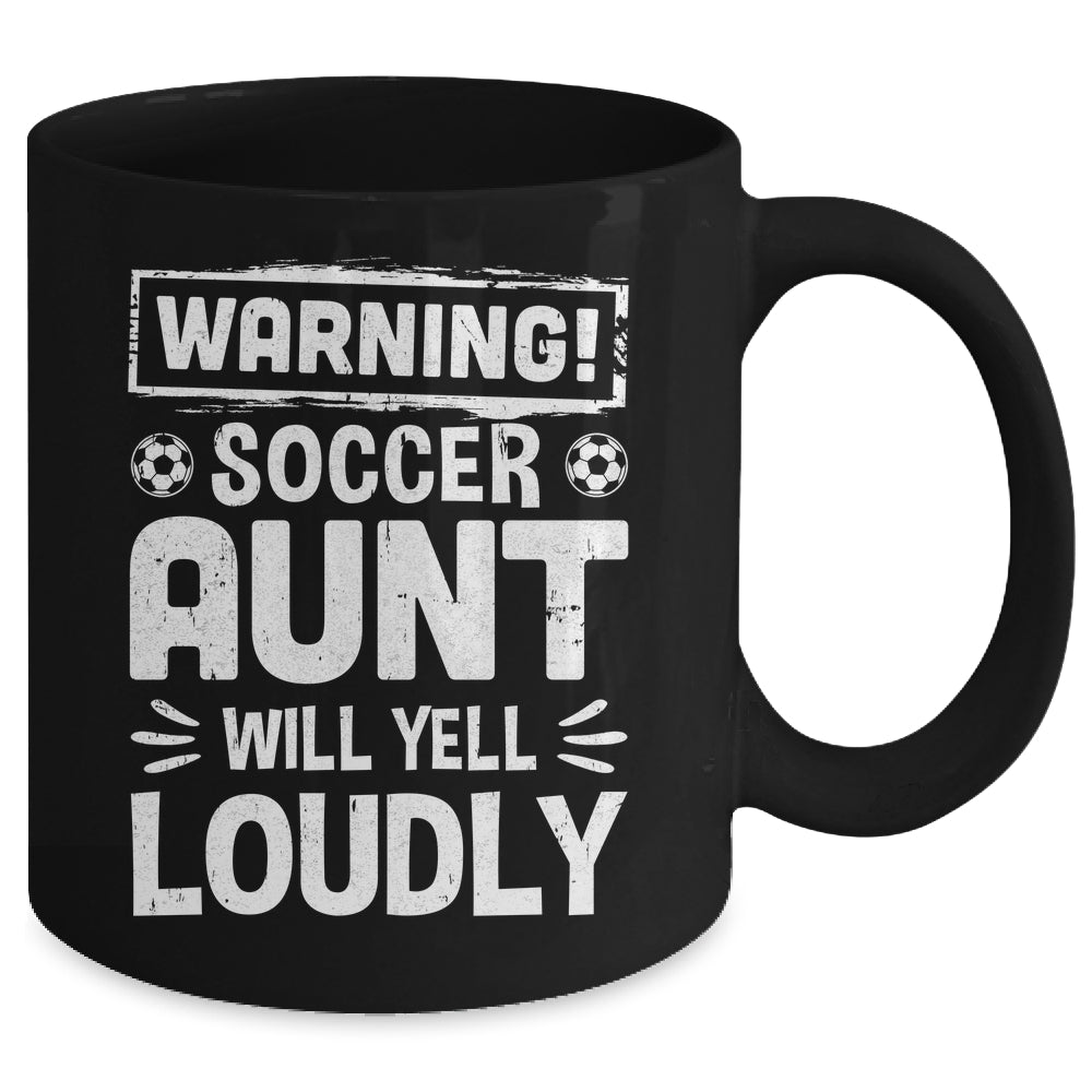 Funny Baseball Aunt Warning Baseball Aunt Will Yell Loudly Mug | siriusteestore