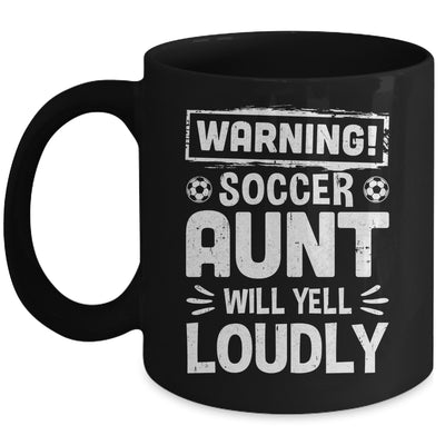 Funny Baseball Aunt Warning Baseball Aunt Will Yell Loudly Mug | siriusteestore