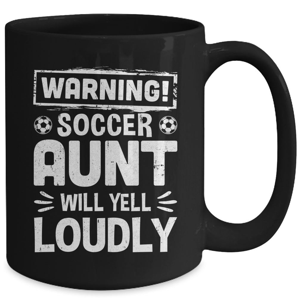 Funny Baseball Aunt Warning Baseball Aunt Will Yell Loudly Mug | siriusteestore