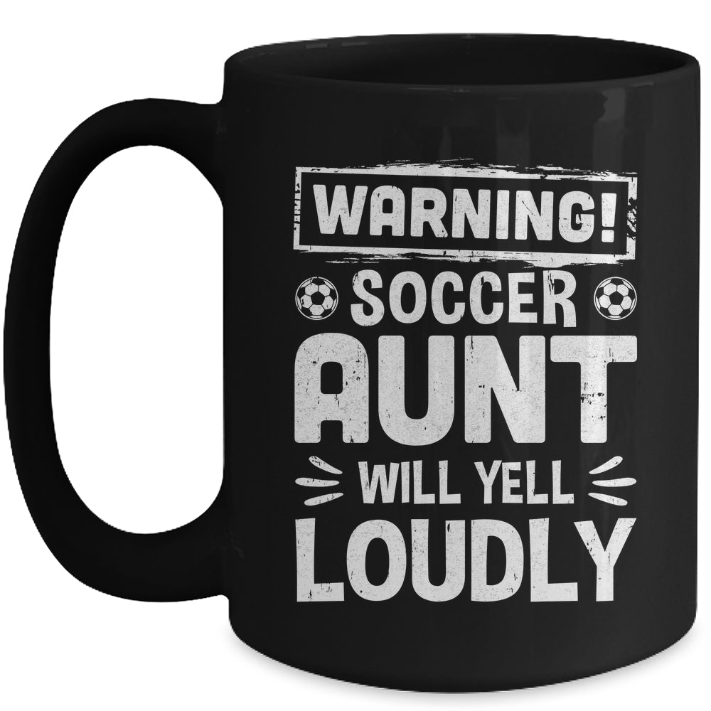 Funny Baseball Aunt Warning Baseball Aunt Will Yell Loudly Mug | siriusteestore