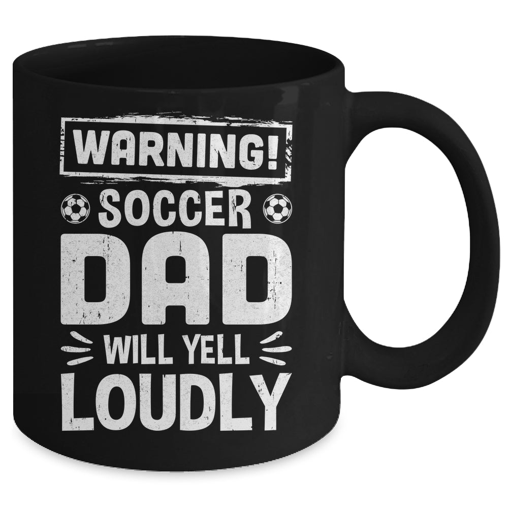Funny Baseball Dad Warning Baseball Dad Will Yell Loudly Mug | siriusteestore