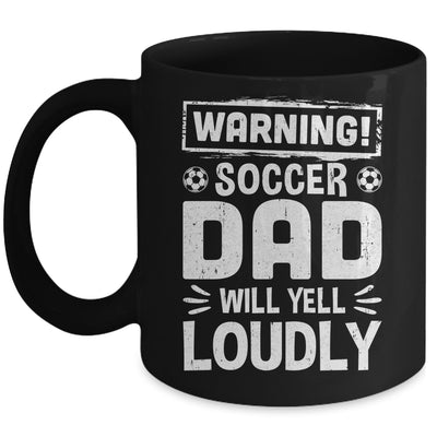 Funny Baseball Dad Warning Baseball Dad Will Yell Loudly Mug | siriusteestore