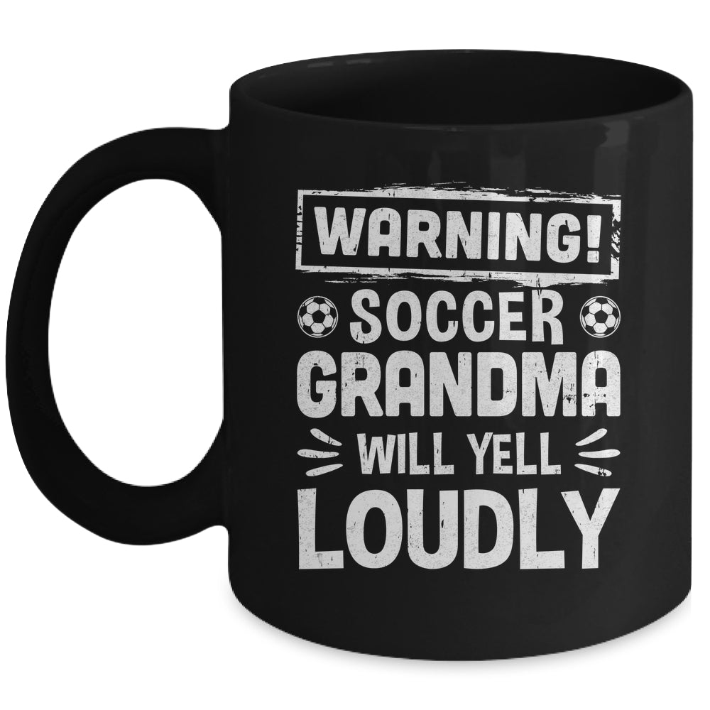 Funny Baseball Grandma Warning Baseball Will Yell Loudly Mug | siriusteestore
