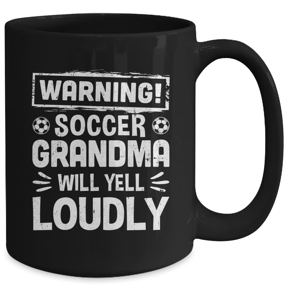Funny Baseball Grandma Warning Baseball Will Yell Loudly Mug | siriusteestore