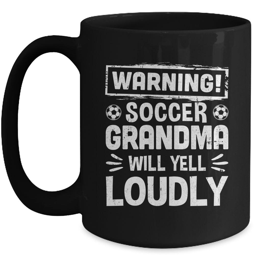Funny Baseball Grandma Warning Baseball Will Yell Loudly Mug | siriusteestore