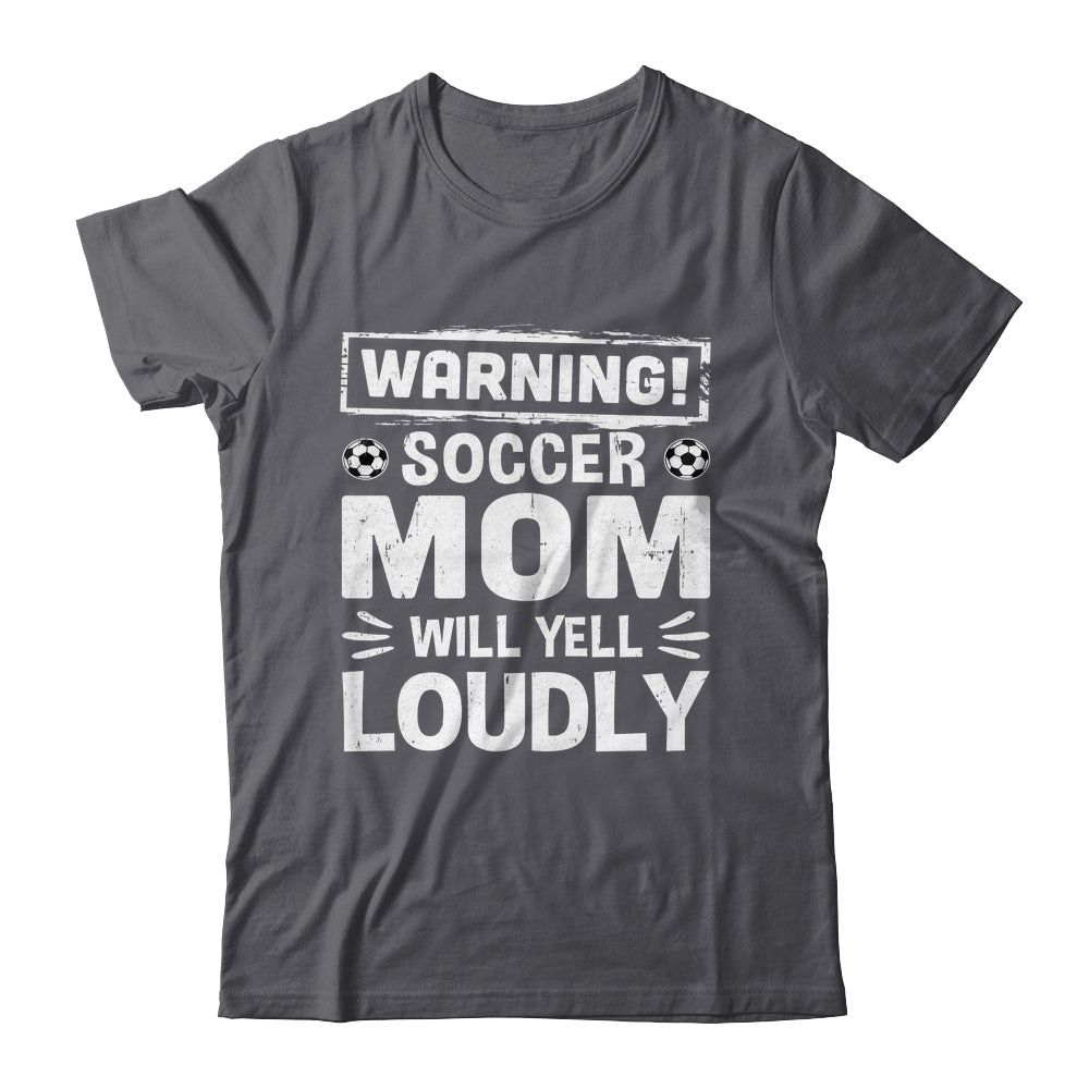 Funny Baseball Mom Warning Baseball Mom Will Yell Loudly Shirt & Tank Top | siriusteestore