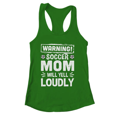 Funny Baseball Mom Warning Baseball Mom Will Yell Loudly Shirt & Tank Top | siriusteestore