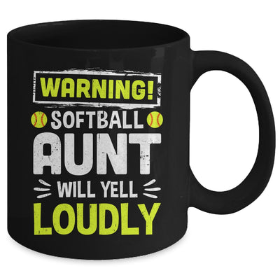 Funny Basketball Aunt Warning Basketball Will Yell Loudly Mug | siriusteestore