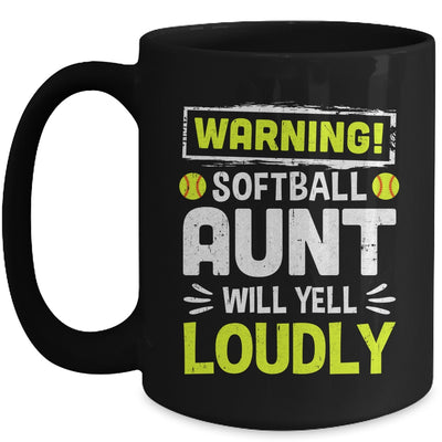 Funny Basketball Aunt Warning Basketball Will Yell Loudly Mug | siriusteestore
