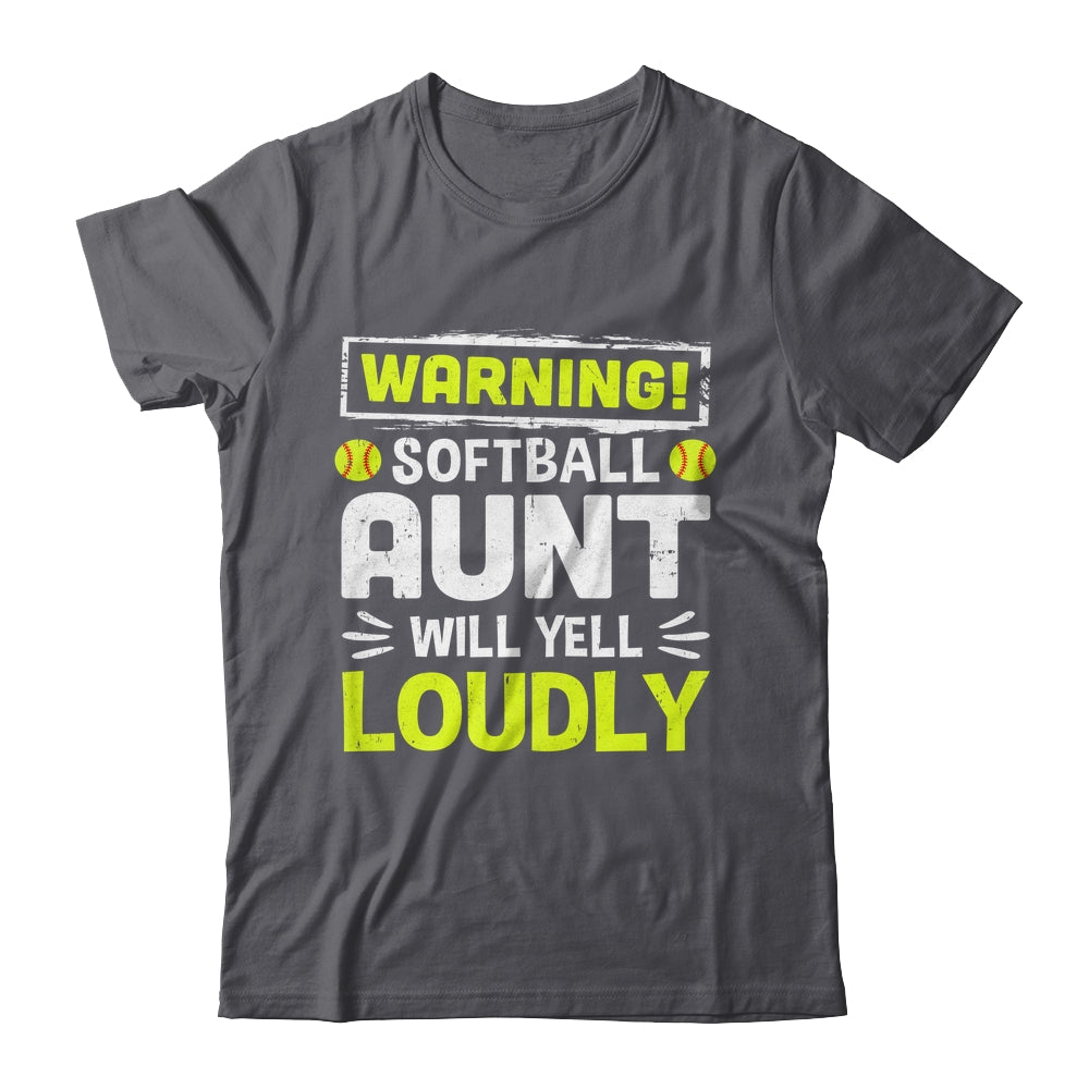 Funny Basketball Aunt Warning Basketball Will Yell Loudly Shirt & Tank Top | siriusteestore