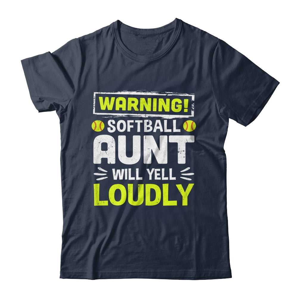Funny Basketball Aunt Warning Basketball Will Yell Loudly Shirt & Tank Top | siriusteestore