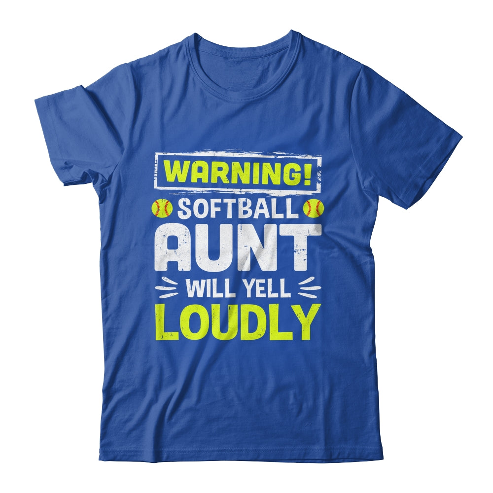 Funny Basketball Aunt Warning Basketball Will Yell Loudly Shirt & Tank Top | siriusteestore