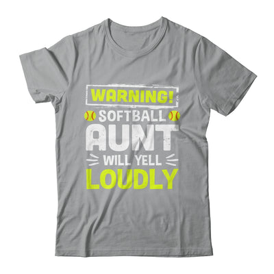 Funny Basketball Aunt Warning Basketball Will Yell Loudly Shirt & Tank Top | siriusteestore