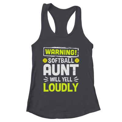 Funny Basketball Aunt Warning Basketball Will Yell Loudly Shirt & Tank Top | siriusteestore