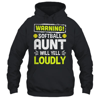Funny Basketball Aunt Warning Basketball Will Yell Loudly Shirt & Tank Top | siriusteestore