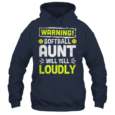 Funny Basketball Aunt Warning Basketball Will Yell Loudly Shirt & Tank Top | siriusteestore