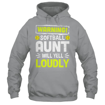 Funny Basketball Aunt Warning Basketball Will Yell Loudly Shirt & Tank Top | siriusteestore