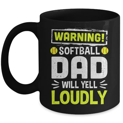 Funny Basketball Dad Warning Basketball Dad Will Yell Loudly Mug | siriusteestore