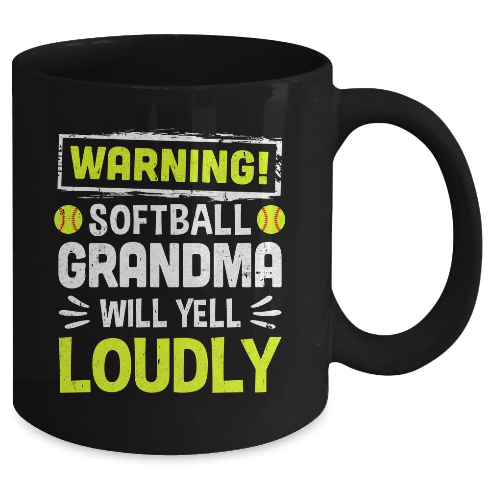 Funny Basketball Grandma Warning Basketball Will Yell Loudly Mug | siriusteestore