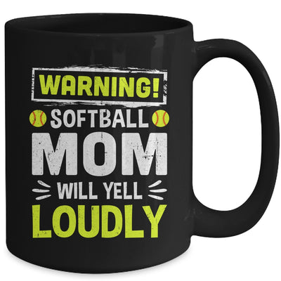 Funny Basketball Mom Warning Basketball Mom Will Yell Loudly Mug | siriusteestore