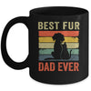 Funny Best Fur Dad Ever Vintage Dog Cat Lover Fathers Day Mug | siriusteestore