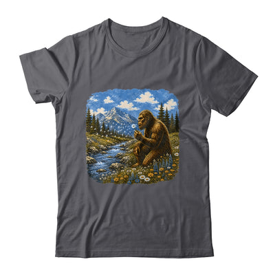 Funny Bigfoot Blowing Dandelion Sasquatch Wishes Vintage Art Shirt & Hoodie | siriusteestore