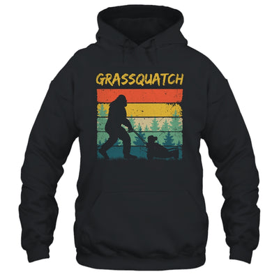 Funny Bigfoot Lawn Mowing Grassquatch Caretaker Landscaping Shirt & Tank Top | siriusteestore
