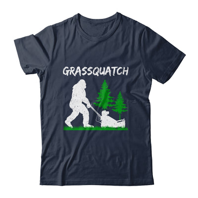 Funny Bigfoot Lawn Mowing Grassquatch Lawn Mower Men Women Shirt & Tank Top | siriusteestore
