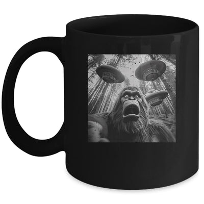 Funny Bigfoot Sasquatch Alien UFO Men Women Graphic Selfie Mug | siriusteestore