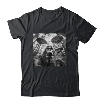 Funny Bigfoot Sasquatch Alien UFO Men Women Graphic Selfie Shirt & Tank Top | siriusteestore