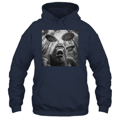 Funny Bigfoot Sasquatch Alien UFO Men Women Graphic Selfie Shirt & Tank Top | siriusteestore
